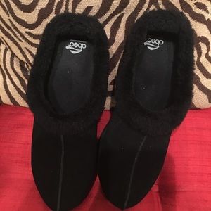 Abeo Suede Mules with Fur Trim